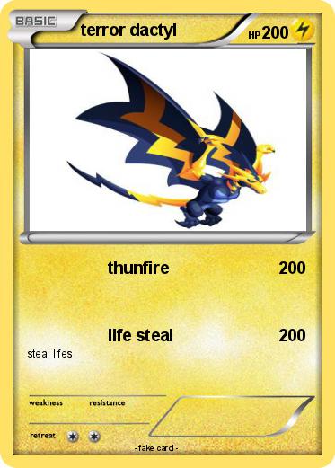 Pokemon terror dactyl