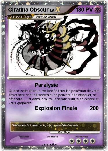 Pokemon Giratina Obscur