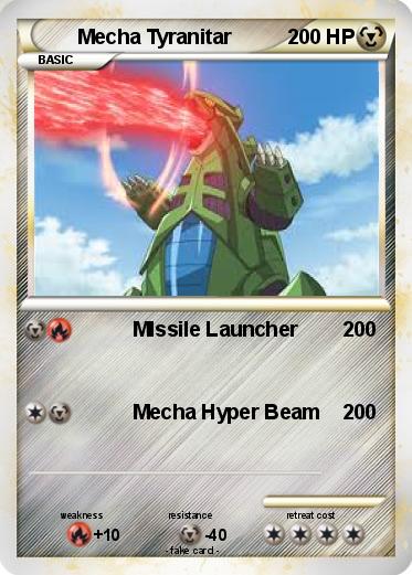 Pokemon Mecha Tyranitar