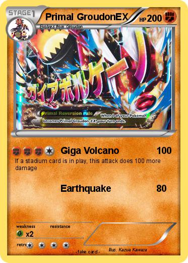 Pokemon Primal GroudonEX
