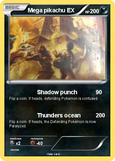 Pokemon Mega pikachu EX