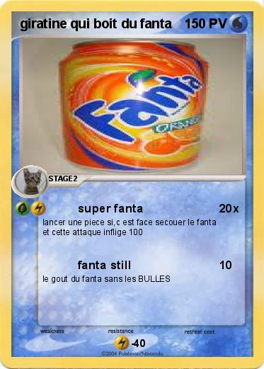 Pokemon giratine qui boit du fanta