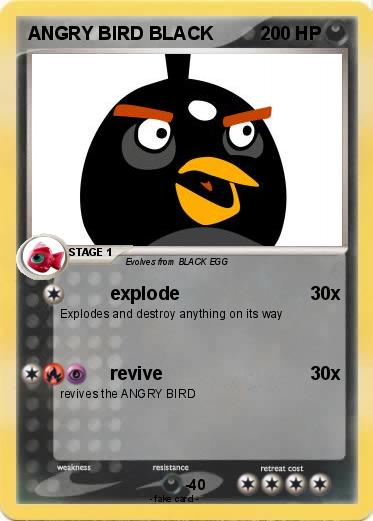 Pokemon ANGRY BIRD BLACK