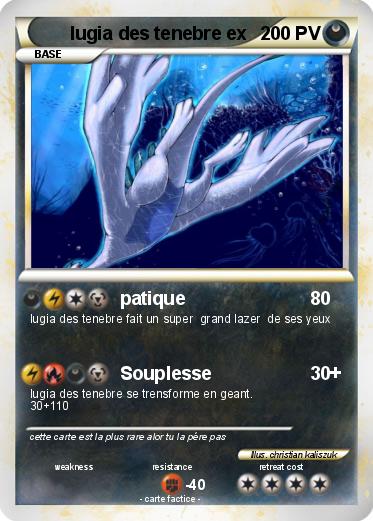 Pokemon lugia des tenebre ex