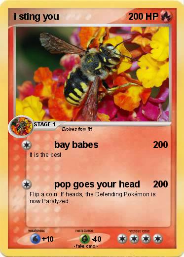 Pokemon i sting you