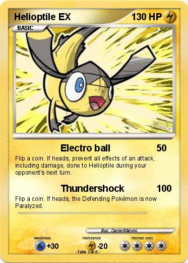 Pokemon Helioptile EX