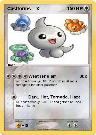 Pokemon Castforms    X