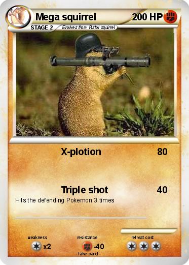 Pokemon Mega squirrel