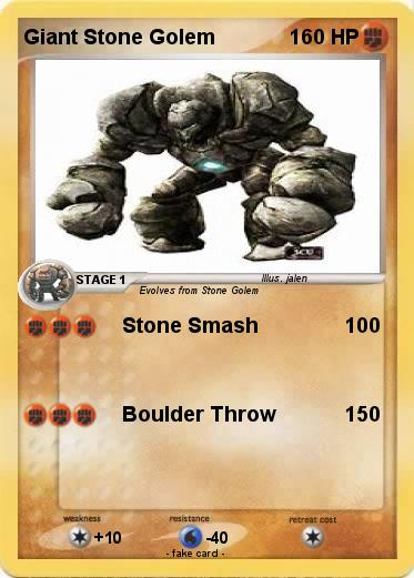 Pokemon Giant Stone Golem