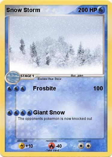 Pokemon Snow Storm