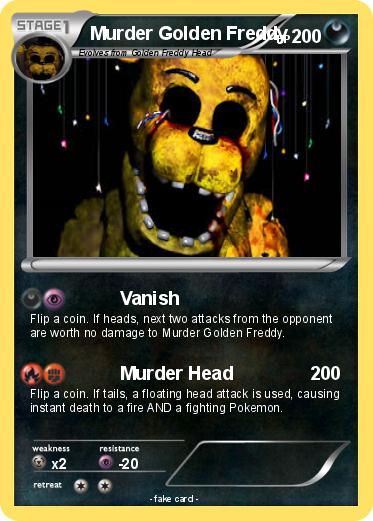 Pokemon Murder Golden Freddy