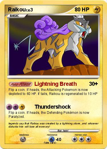 Pokemon Raikou