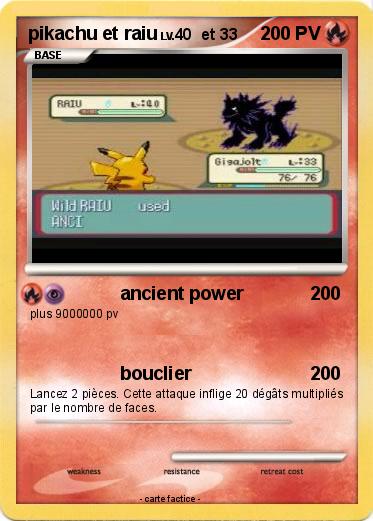 Pokemon pikachu et raiu
