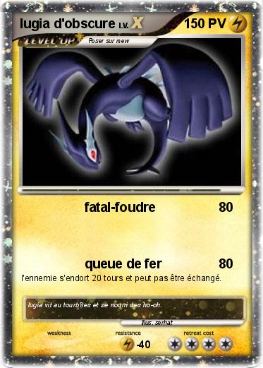 Pokemon lugia d'obscure