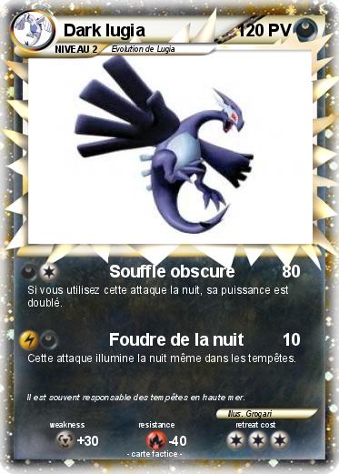 Pokemon Dark lugia