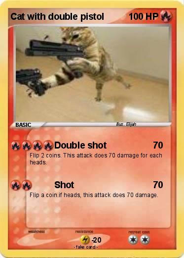 Pokemon Cat with double pistol