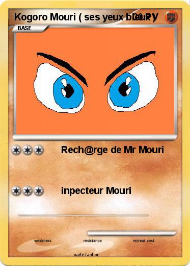 Pokemon Kogoro Mouri ( ses yeux bleux )