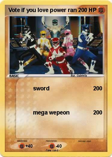 Pokemon Vote if you love power ran