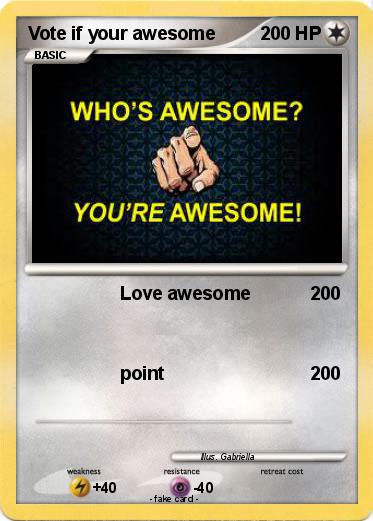 Pokemon Vote if your awesome