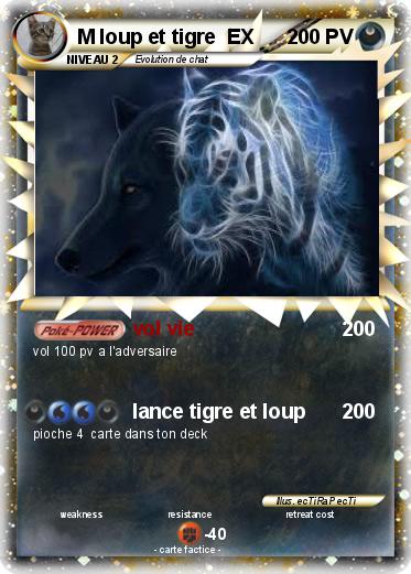 Pokemon M loup et tigre  EX