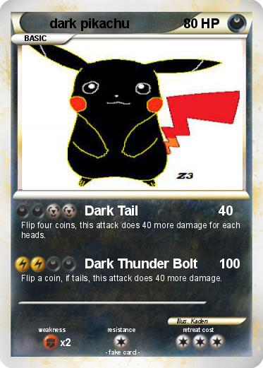 Pokemon dark pikachu