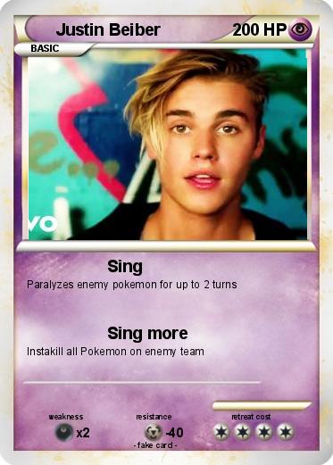 Pokemon Justin Beiber