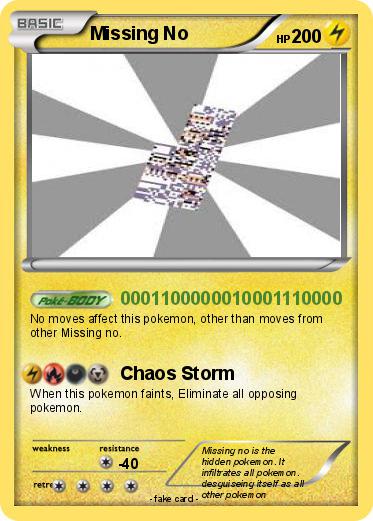 Pokemon Missing No