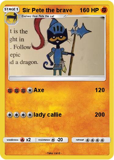 Pokemon Sir Pete the brave