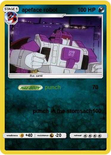 Pokemon apeface robot