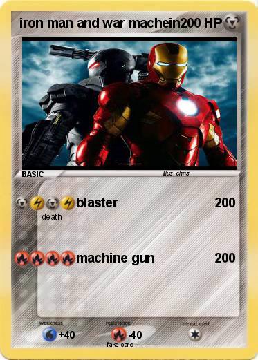 Pokemon iron man and war machein
