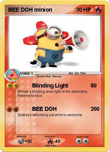 Pokemon BEE DOH minion