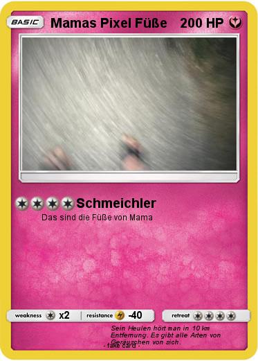 Pokemon Mamas Pixel Füße
