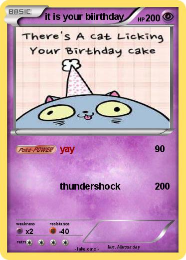 Pokemon it is your biirthday