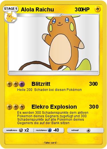 Pokemon Alola Raichu                  0