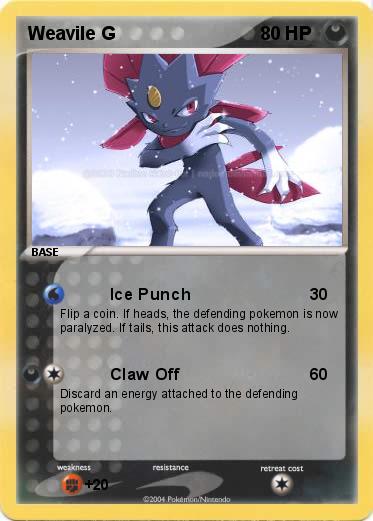 Pokemon Weavile G