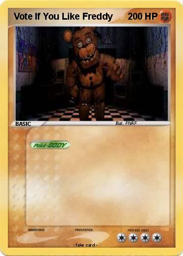 Pokemon Vote If You Like Freddy