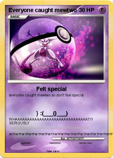 Pokemon Everyone caught mewtwo