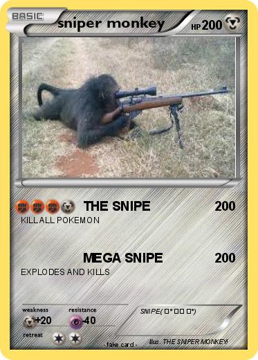 Pokémon sniper monkey 20 20 - THE SNIPE - My Pokemon Card