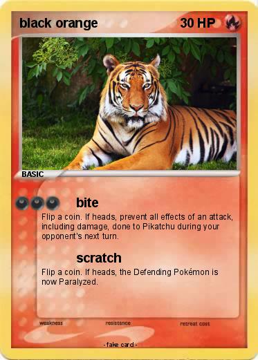 Pokemon black orange