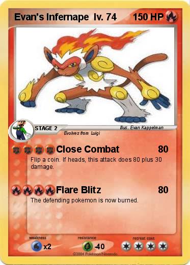 Pokemon Evan's Infernape  lv. 74