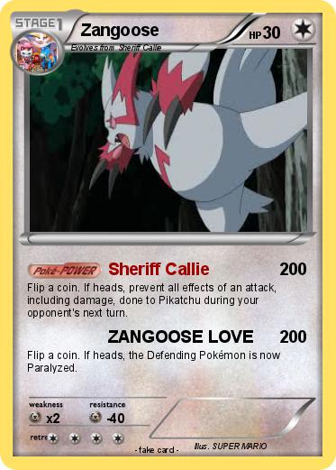 Pokemon Zangoose