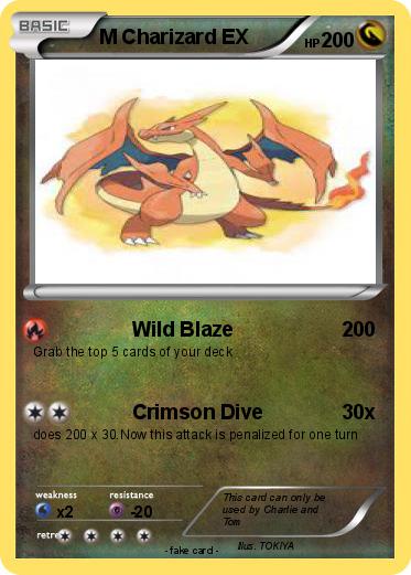 Pokémon M Charizard EX 557 557 - Wild Blaze - My Pokemon Card