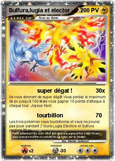 Pokemon Sulfura,lugia et elector