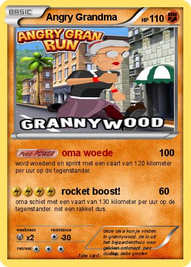 Pokemon Angry Grandma