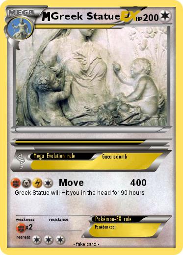 Pokemon Greek Statue