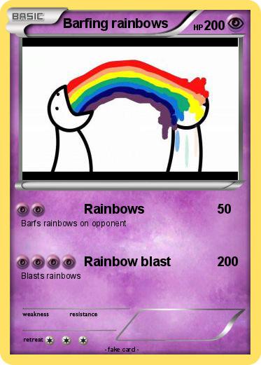 Pokemon Barfing rainbows