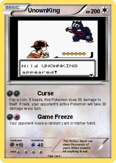 Pokémon UnownKing 5 5 - Curse - My Pokemon Card