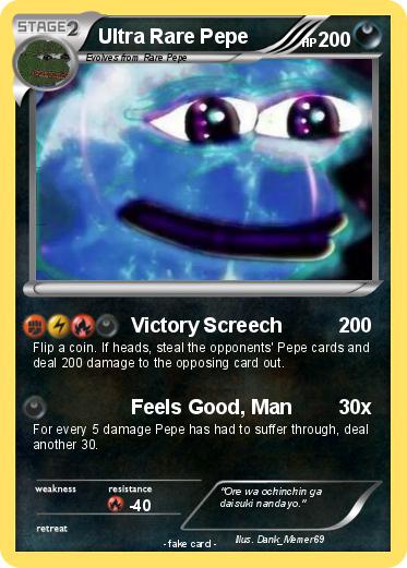 Pokemon Ultra Rare Pepe