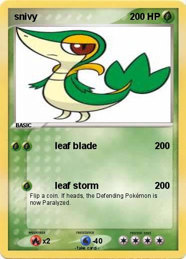 Pokemon snivy