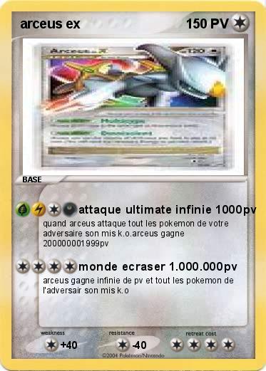 Pokemon arceus ex